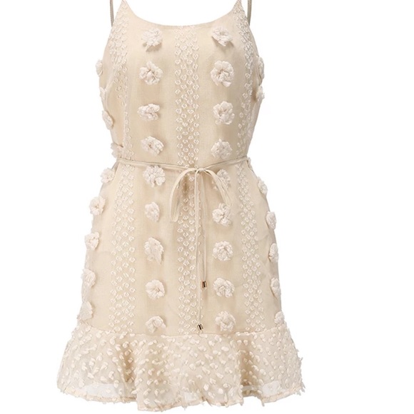 Anna Mini Dress in Beige - Picture 8 of 13